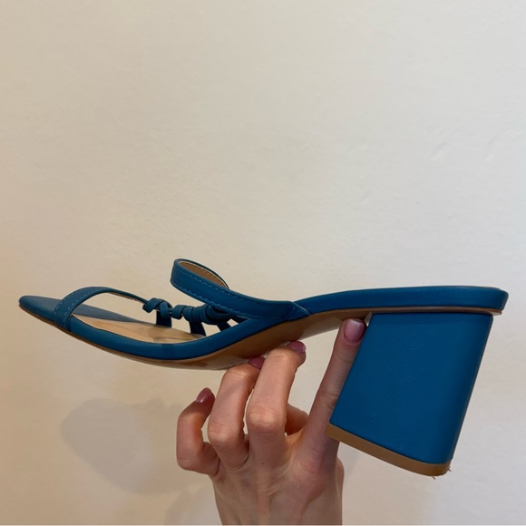 Journee Collection Women Blue Emory Open Square Toe Block Heel Sandals Size 8 - Picture 12 of 14